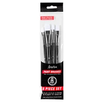 12 Pack: Angelus® White Synthetic Acrylic 5 Piece Brush Set