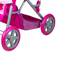 Lissi Dolls Colorful Twin Baby Doll Pram
