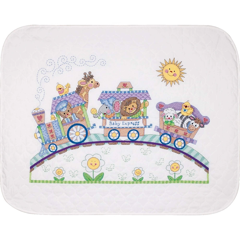 Dimensions® Baby Express Baby Hugs Quilt Stamped Cross Stitch Kit