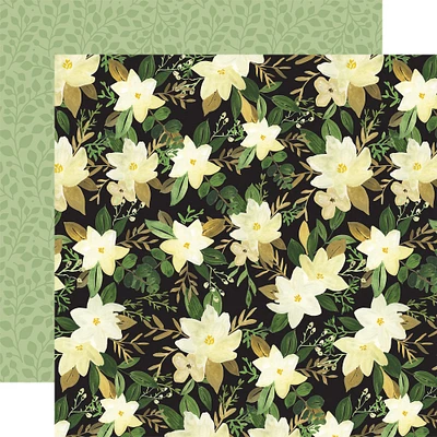 Echo Park™ Paper Co. Flora No. 4 Natural Large Floral 12" x 12" Double-Sided Cardstock, 25 Sheets