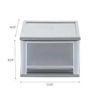 Iris® 17qt. Gray Stacking Drawer, 3 Pack