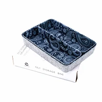 Welaxy Felt 3 Piece Paisley Drawer Organizer Set