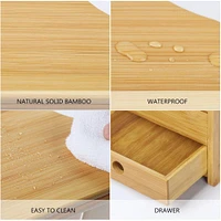 NEX™ Bamboo Countertop Storage Shelf with 2 Drawers