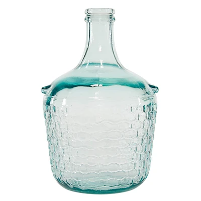 12" Clear Glass Farmhouse Vase