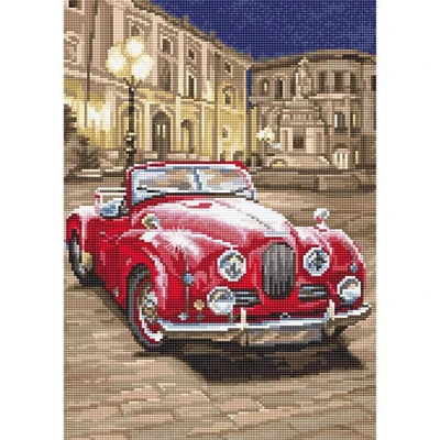 Letistitch Counted Cross Stitch Kit Red Sports Car