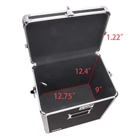 Vaultz Black Vinyl Record Storage Case