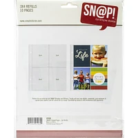 Simple Stories Sn@p!™ 3" x 4" Pocket Pages for 6" x 8" Binders, 10ct.