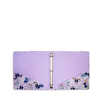 Vera Bradley® Lavender Butterflies Three Ring Binder