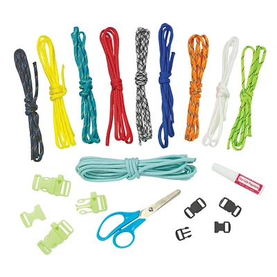6 Pack: Creativity for Kids® Glow In the Dark Paracord Wristbands