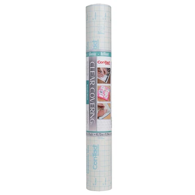 Con-Tact Clear Cover™ Clear Glossy Adhesive Covering