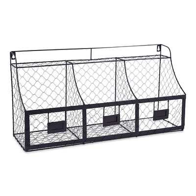 DII® Black Farmhouse Chicken Wire Organizer