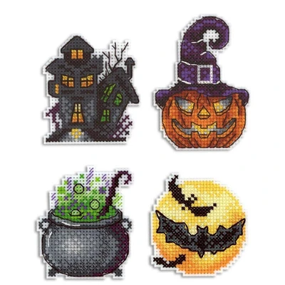 MP Studia Funny Spookiness Plastic Canvas Counted Cross Stitch Kit