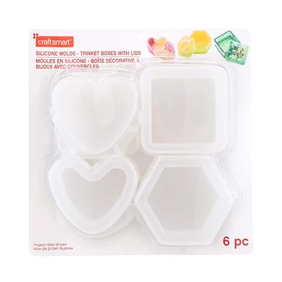 6 Pack: Trinket Box Silicone Mold Set by Craft Smart®