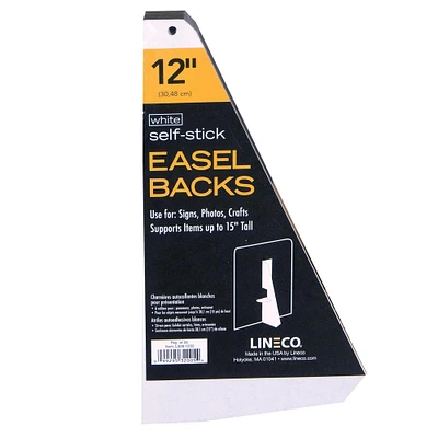 Lineco® White Self-Stick Easel Backs