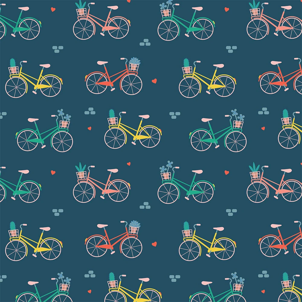 Camelot Fabrics Bicycle Cotton Fabric