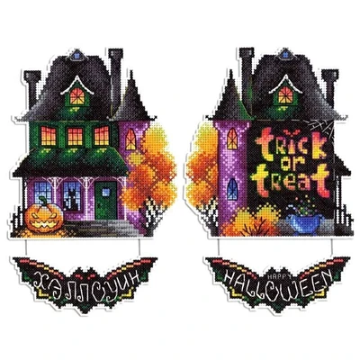 MP Studia Trick Or Treat Plastic Canvas Counted Cross Stitch Kit