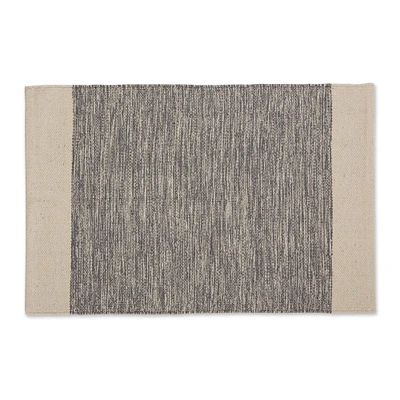 DII® Gray Variegated Border Hand-Loomed Rug, 2ft. x 3ft.