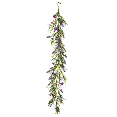 5ft. Purple Lilac Wild Flower Garland