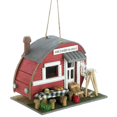 8'' Red Trailer Birdhouse