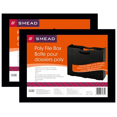 Smead® Poly File Box, 2ct.