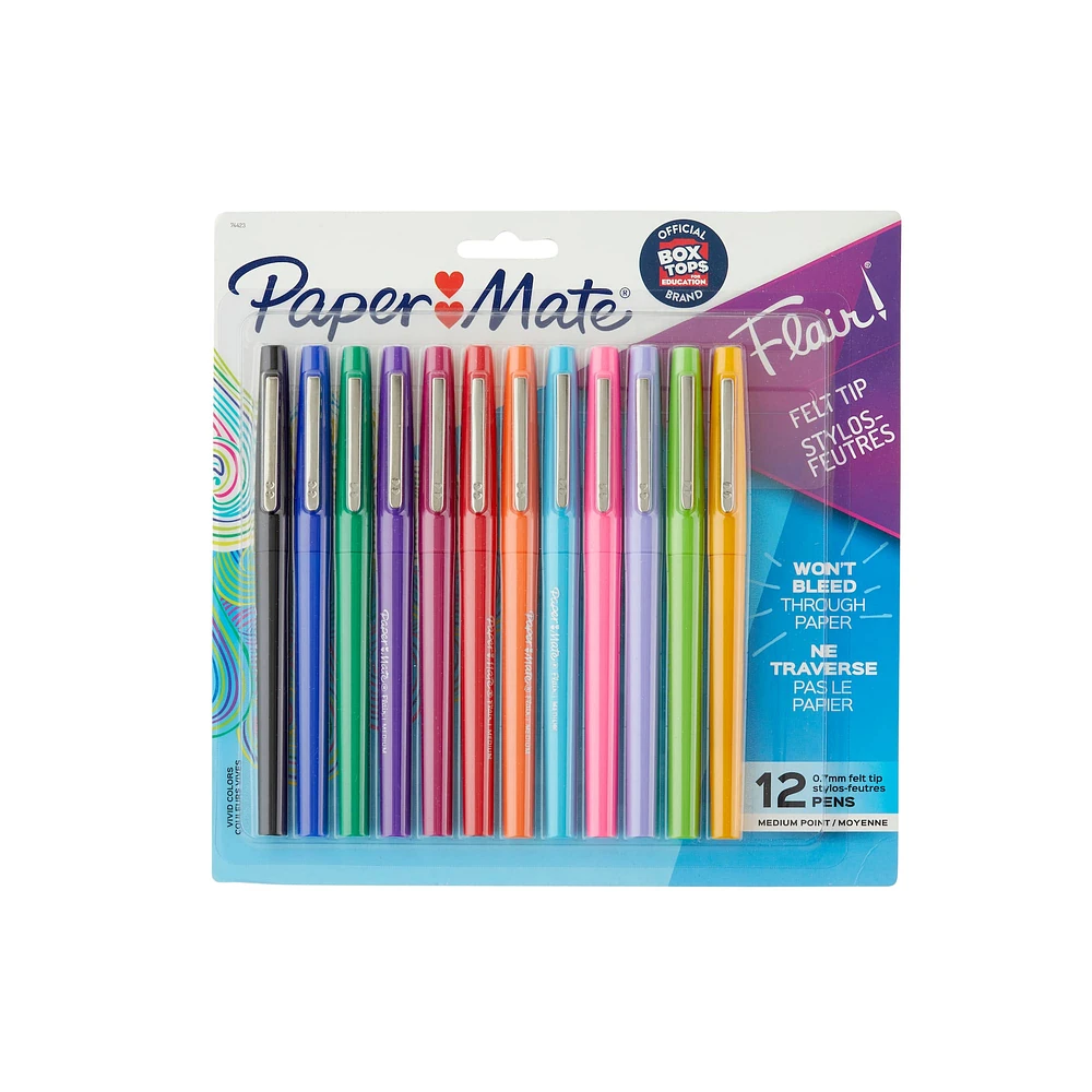 Paper Mate® Flair® Felt Tip Pen 12 Color Set