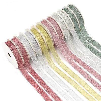 Gwen Studios 3/8" x 3yd. Metallic Holiday Ribbon Pack, 12ct.