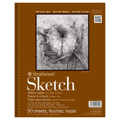 Strathmore® 400 Series Sketch Paper Pad, 9" x 12"