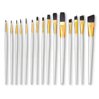 6 Pack: Black Taklon Super Value Paintbrush Pack by Craft Smart®