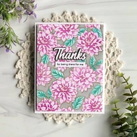 Pinkfresh Studio Darling Dahlias Layering Stencil Set