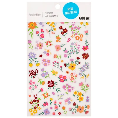 12 Pack: Floral Stickers by Recollections™