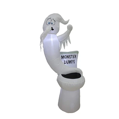5ft. Inflatable Glowing Toilet Monster Dumps