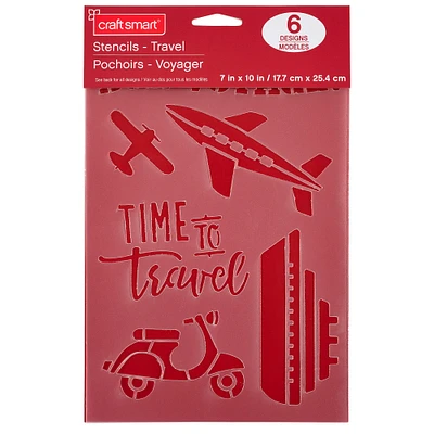 12 Pack: Travel Stencils by Craft Smart®, 7" x 10"