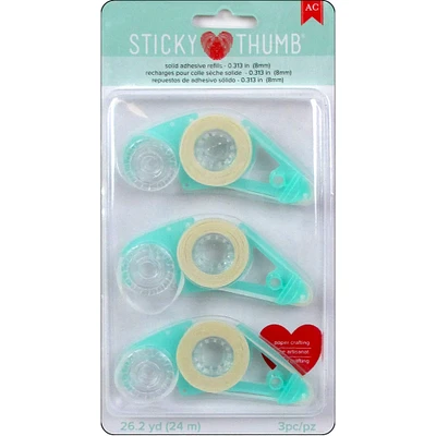 Sticky Thumb® Tape Runner Refill, 3ct.