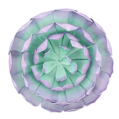 Lavender & Teal Decorative Succulent by Ashland®