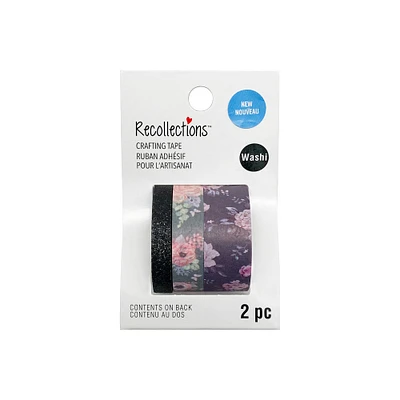 Dark Floral Washi Tape Set by Recollections™