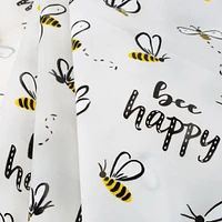 Bath Bliss Bee Happy Design Shower Curtain