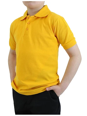 Galaxy By Harvic School Uniform Short Sleeve Boy's Pique Polo Shirt