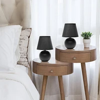 Simple Designs Mini Ceramic Globe Table Lamp