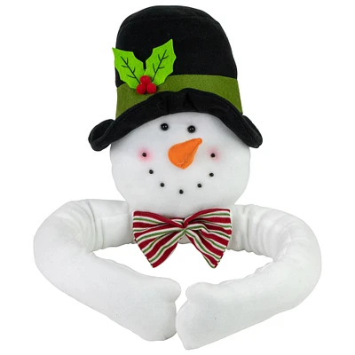 25" Unlit Plush Snowman Christmas Tree Topper