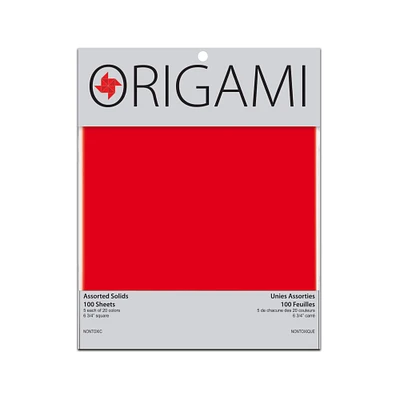 Yasutomo 6.75'' Traditional Origami Paper, 100 Sheets