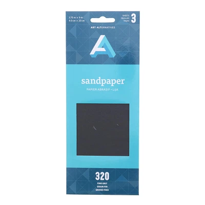 24 Packs: 3 ct. (72 total) Art Alternatives Fine Sandpaper Sheets