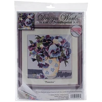 Design Works™ Pansies Needlepoint Kit