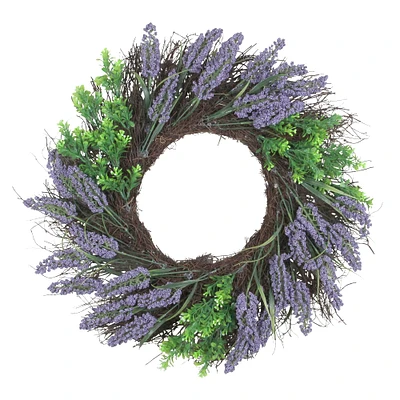 22" Lavender & Boxwood Wreath