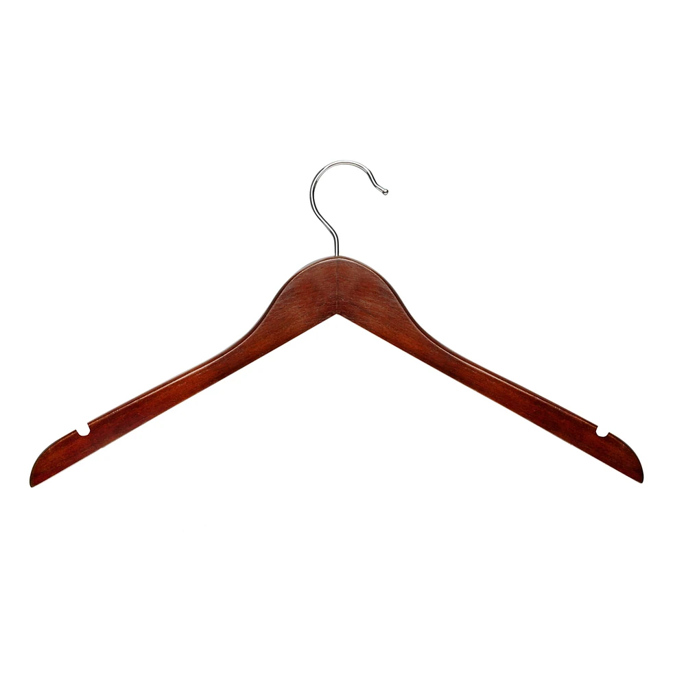 Honey Can Do Cherry Wooden Shirt Hangers, 20ct.