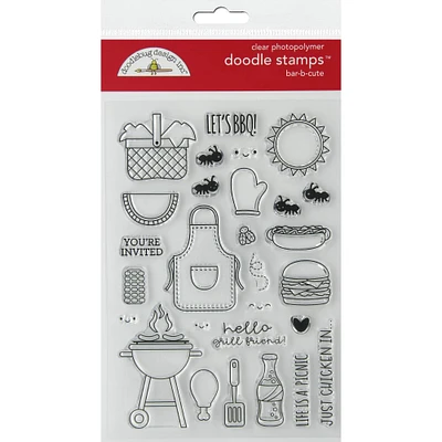 Doodlebug Design Inc.® Collection Bar-B Cute Doodle Stamps