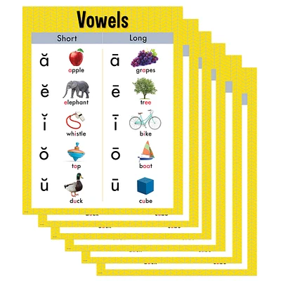 Creative Teaching Press® Vowels Chart, 6ct.