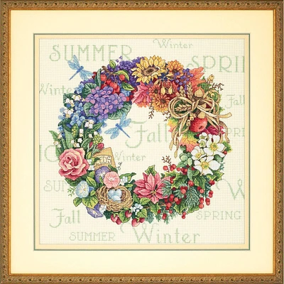 Dimensions® Wreath of All Seasons Counted Cross Stitch Kit