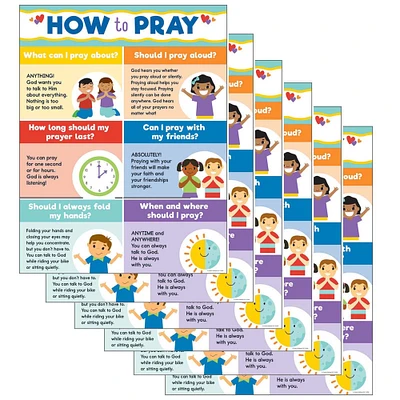 Carson Dellosa™ How to Pray Chart, 6ct.