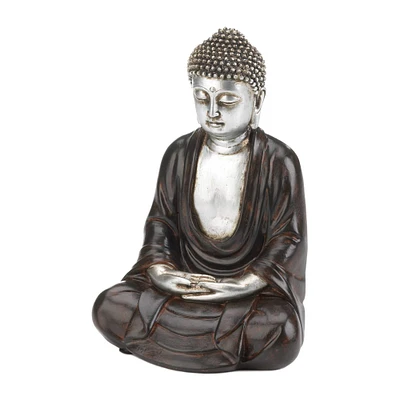 9.5" Peaceful Sitting Buddha Figure