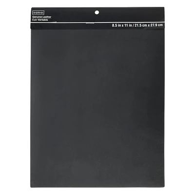 6 Pack: Black Leather Trim Piece by ArtMinds™, 8.5" x 11"